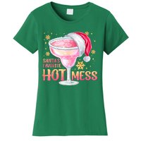 Christmas Cocktail Santas Favorite Hot Mess Gift Women's T-Shirt