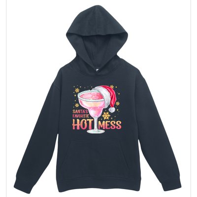 Christmas Cocktail Santas Favorite Hot Mess Gift Urban Pullover Hoodie