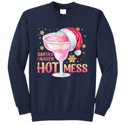 Christmas Cocktail Santas Favorite Hot Mess Gift Tall Sweatshirt