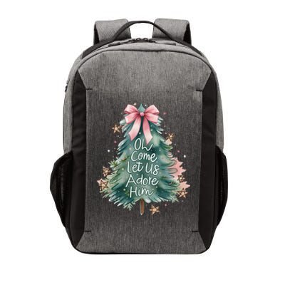 Coquette Christmas Tree Oh Come Let Us Adore Him Jesus Swea Vector Backpack