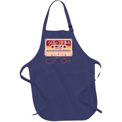 Cute Cassette Tape Limited Edition Vintage 1934 90 Years Of Being Awesome Full-Length Apron With Pockets