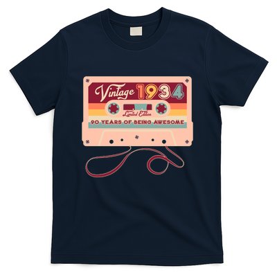 Cute Cassette Tape Limited Edition Vintage 1934 90 Years Of Being Awesome T-Shirt