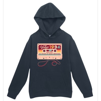 Cute Cassette Tape Limited Edition Vintage 1934 90 Years Of Being Awesome Urban Pullover Hoodie