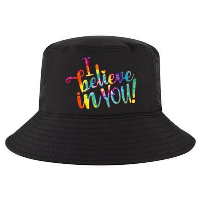 Cute Colorful Tie Dye I Believe In You Cool Comfort Performance Bucket Hat