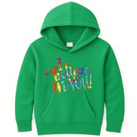 Cute Colorful Tie Dye I Believe In You Kids Hoodie
