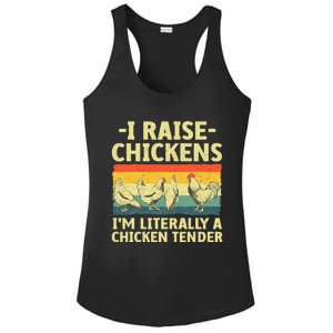 Cool Chicken Tender Art For Women Poultry Chicken Farmer Ladies PosiCharge Competitor Racerback Tank