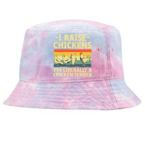 Cool Chicken Tender Art For Women Poultry Chicken Farmer Tie-Dyed Bucket Hat