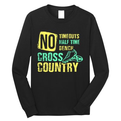 Cross Country Teams Running for XC Runners Gifts Long Sleeve Shirt