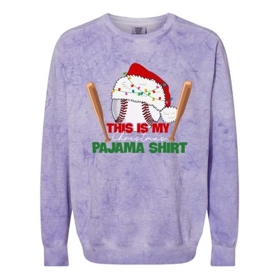 Cute Christmas Tree Santa Riding Triceratops Dinosaur Xmas Swea Colorblast Crewneck Sweatshirt