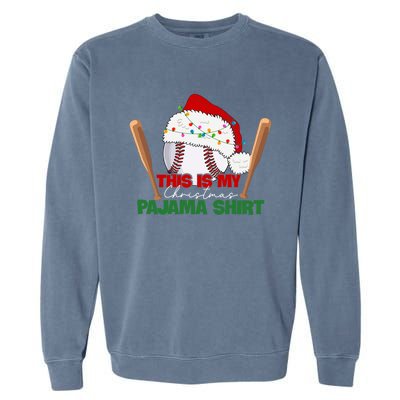 Cute Christmas Tree Santa Riding Triceratops Dinosaur Xmas Swea Garment-Dyed Sweatshirt