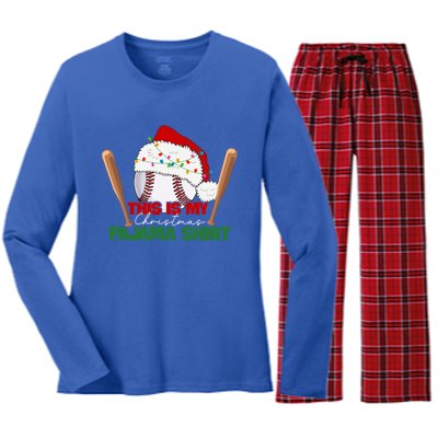 Cute Christmas Tree Santa Riding Triceratops Dinosaur Xmas Swea Women's Long Sleeve Flannel Pajama Set 