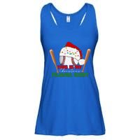 Cute Christmas Tree Santa Riding Triceratops Dinosaur Xmas Swea Ladies Essential Flowy Tank