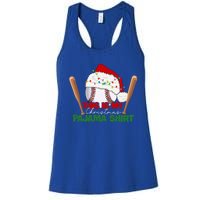 Cute Christmas Tree Santa Riding Triceratops Dinosaur Xmas Swea Women's Racerback Tank