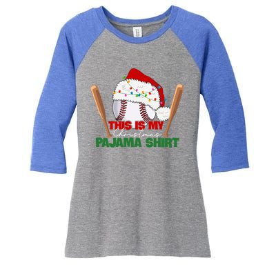 Cute Christmas Tree Santa Riding Triceratops Dinosaur Xmas Swea Women's Tri-Blend 3/4-Sleeve Raglan Shirt