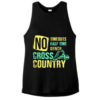 Cross Country Teams Running for XC Runners Ladies PosiCharge Tri-Blend Wicking Tank