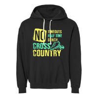 Cross Country Teams Running for XC Runners Garment-Dyed Fleece Hoodie
