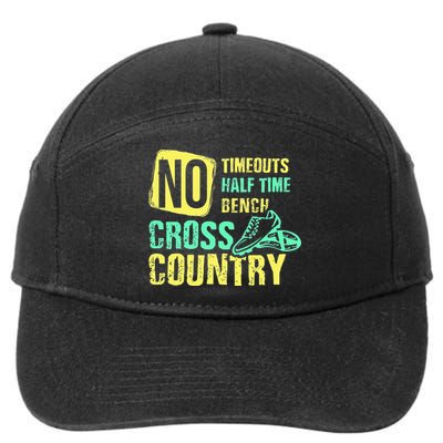 Cross Country Teams Running for XC Runners 7-Panel Snapback Hat