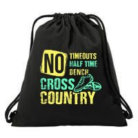 Cross Country Teams Running for XC Runners Drawstring Bag
