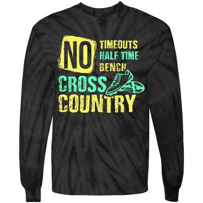Cross Country Teams Running for XC Runners Tie-Dye Long Sleeve Shirt