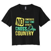 Cross Country Teams Running for XC Runners Women's Crop Top Tee