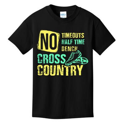 Cross Country Teams Running for XC Runners Kids T-Shirt