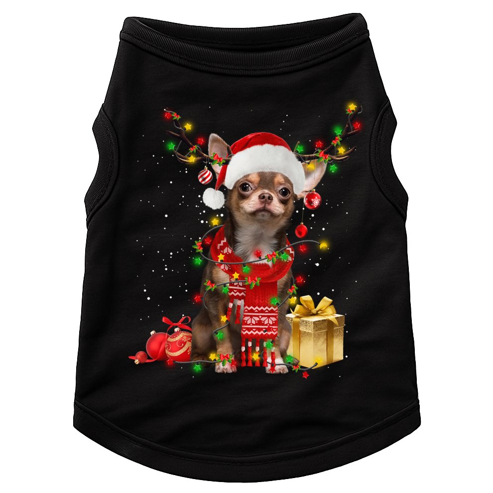 Chihuahua Christmas Tree Ornats Dog Lovers Chihuahua Xmas Gift Doggie Tank