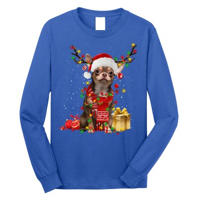 Chihuahua Christmas Tree Ornats Dog Lovers Chihuahua Xmas Gift Long Sleeve Shirt