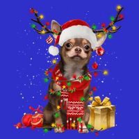 Chihuahua Christmas Tree Ornats Dog Lovers Chihuahua Xmas Gift Button
