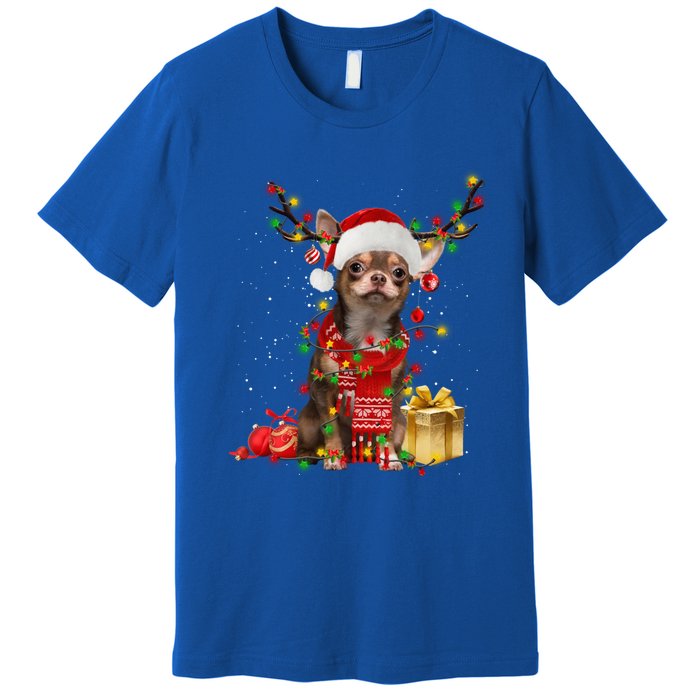 Chihuahua Christmas Tree Ornats Dog Lovers Chihuahua Xmas Gift Premium T-Shirt