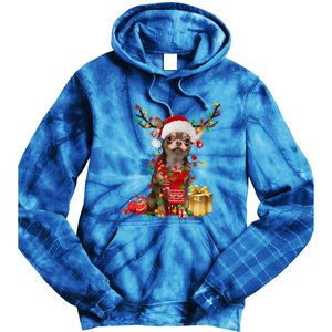 Chihuahua Christmas Tree Ornats Dog Lovers Chihuahua Xmas Gift Tie Dye Hoodie