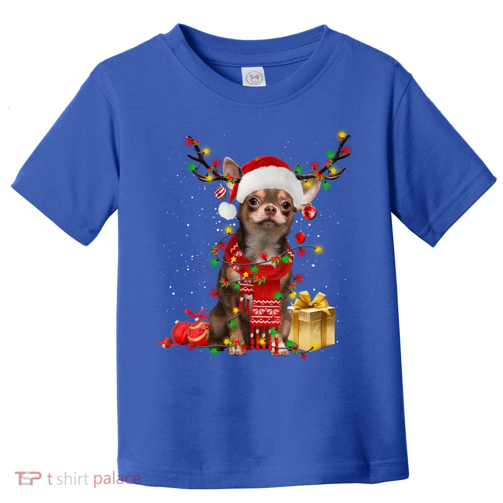 Chihuahua Christmas Tree Ornats Dog Lovers Chihuahua Xmas Gift Toddler T-Shirt