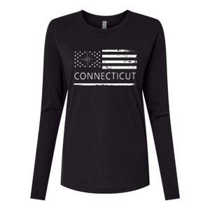 Connecticut Ct Travel To Connecticut Love Womens Cotton Relaxed Long Sleeve T-Shirt