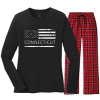 Connecticut Ct Travel To Connecticut Love Women's Long Sleeve Flannel Pajama Set 