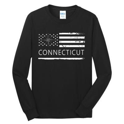 Connecticut Ct Travel To Connecticut Love Tall Long Sleeve T-Shirt