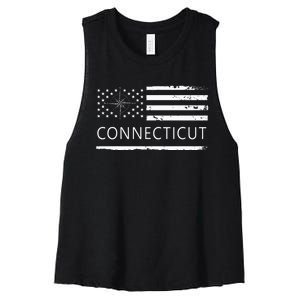 Connecticut Ct Travel To Connecticut Love Women's Racerback Cropped Tank