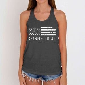 Connecticut Ct Travel To Connecticut Love Women's Knotted Racerback Tank