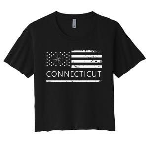 Connecticut Ct Travel To Connecticut Love Women's Crop Top Tee