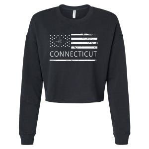 Connecticut Ct Travel To Connecticut Love Cropped Pullover Crew