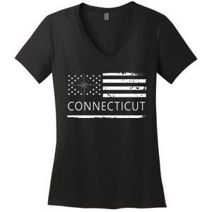 Connecticut Ct Travel To Connecticut Love Women's V-Neck T-Shirt