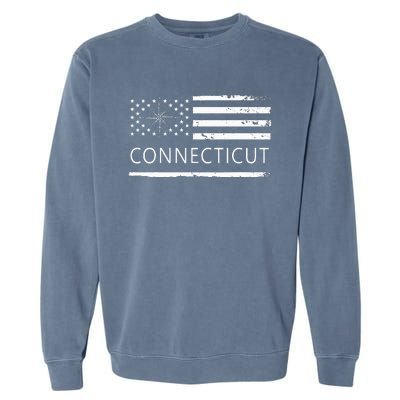 Connecticut Ct Travel To Connecticut Love Garment-Dyed Sweatshirt