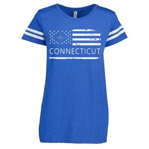 Connecticut Ct Travel To Connecticut Love Enza Ladies Jersey Football T-Shirt