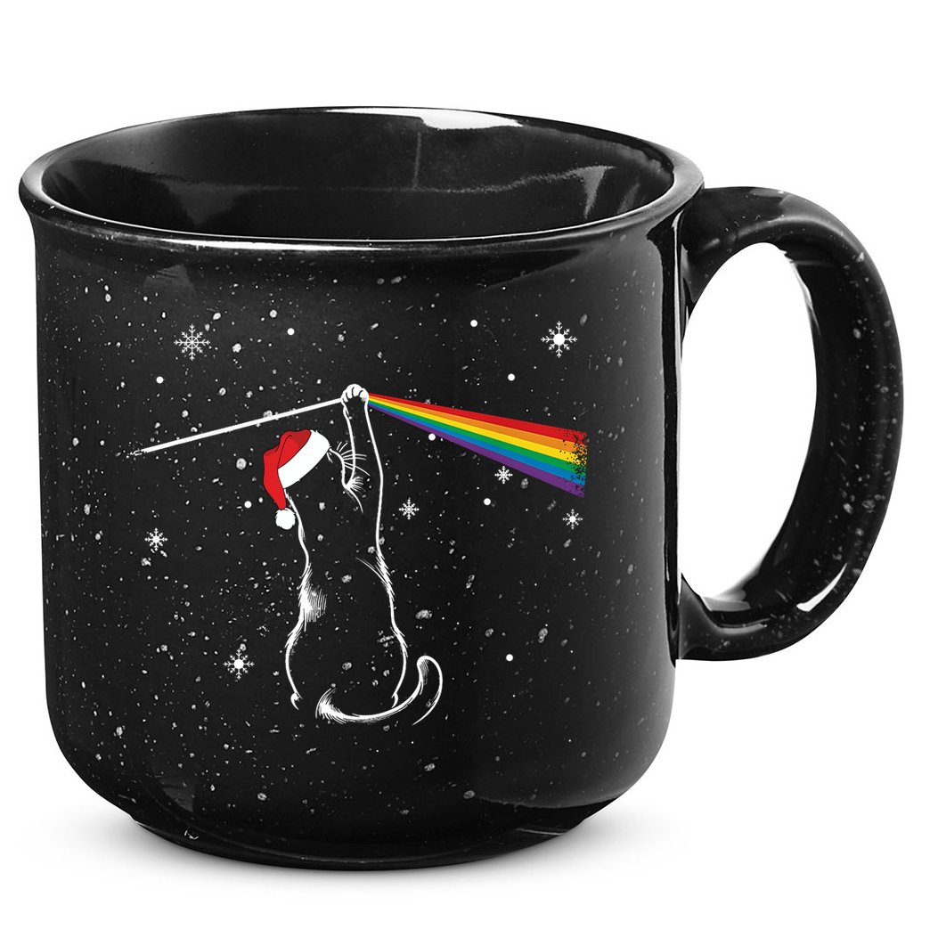 Christmas Cat The Dark Side Of The Moon Funny Lover Xmas 15oz Campfire Ceramic Mug