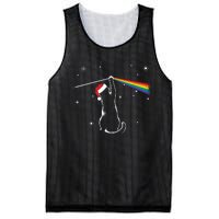 Christmas Cat The Dark Side Of The Moon Funny Lover Xmas Mesh Reversible Basketball Jersey Tank