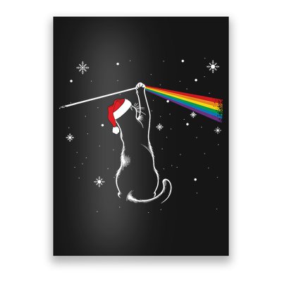 Christmas Cat The Dark Side Of The Moon Funny Lover Xmas Poster