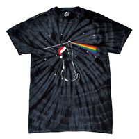 Christmas Cat The Dark Side Of The Moon Funny Lover Xmas Tie-Dye T-Shirt