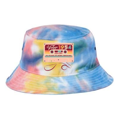 Cute Cassette Tape Limited Edition Vintage 1954 70 Years Of Being Awesome Tie Dye Newport Bucket Hat