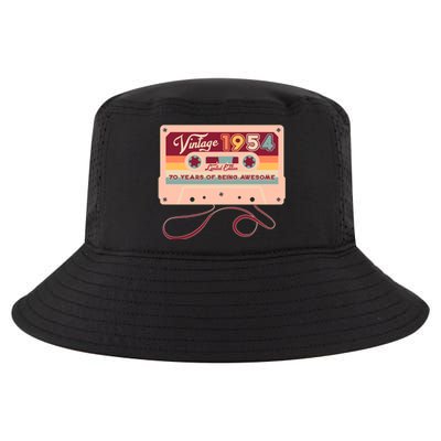 Cute Cassette Tape Limited Edition Vintage 1954 70 Years Of Being Awesome Cool Comfort Performance Bucket Hat