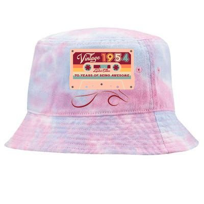 Cute Cassette Tape Limited Edition Vintage 1954 70 Years Of Being Awesome Tie-Dyed Bucket Hat