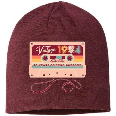 Cute Cassette Tape Limited Edition Vintage 1954 70 Years Of Being Awesome Sustainable Beanie