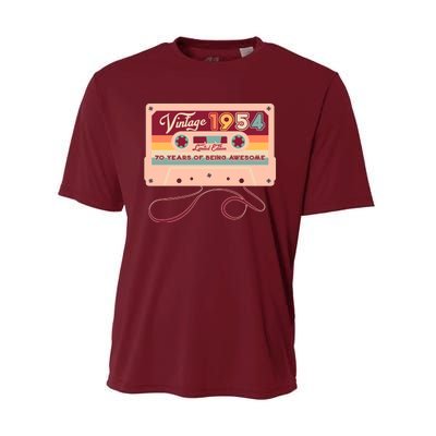 Cute Cassette Tape Limited Edition Vintage 1954 70 Years Of Being Awesome Performance Sprint T-Shirt